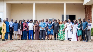 Personnel de l'ANCB avec le Président
