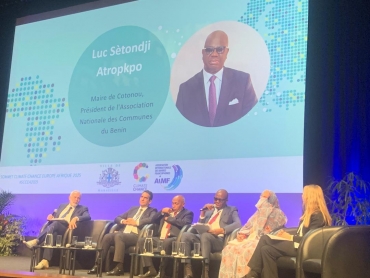 Sommet Climate Chance Europe-Afrique 2025 : Luc Sètondji ATROKPO présente les initiatives climatiques de Cotonou et de l&#039;ANCB